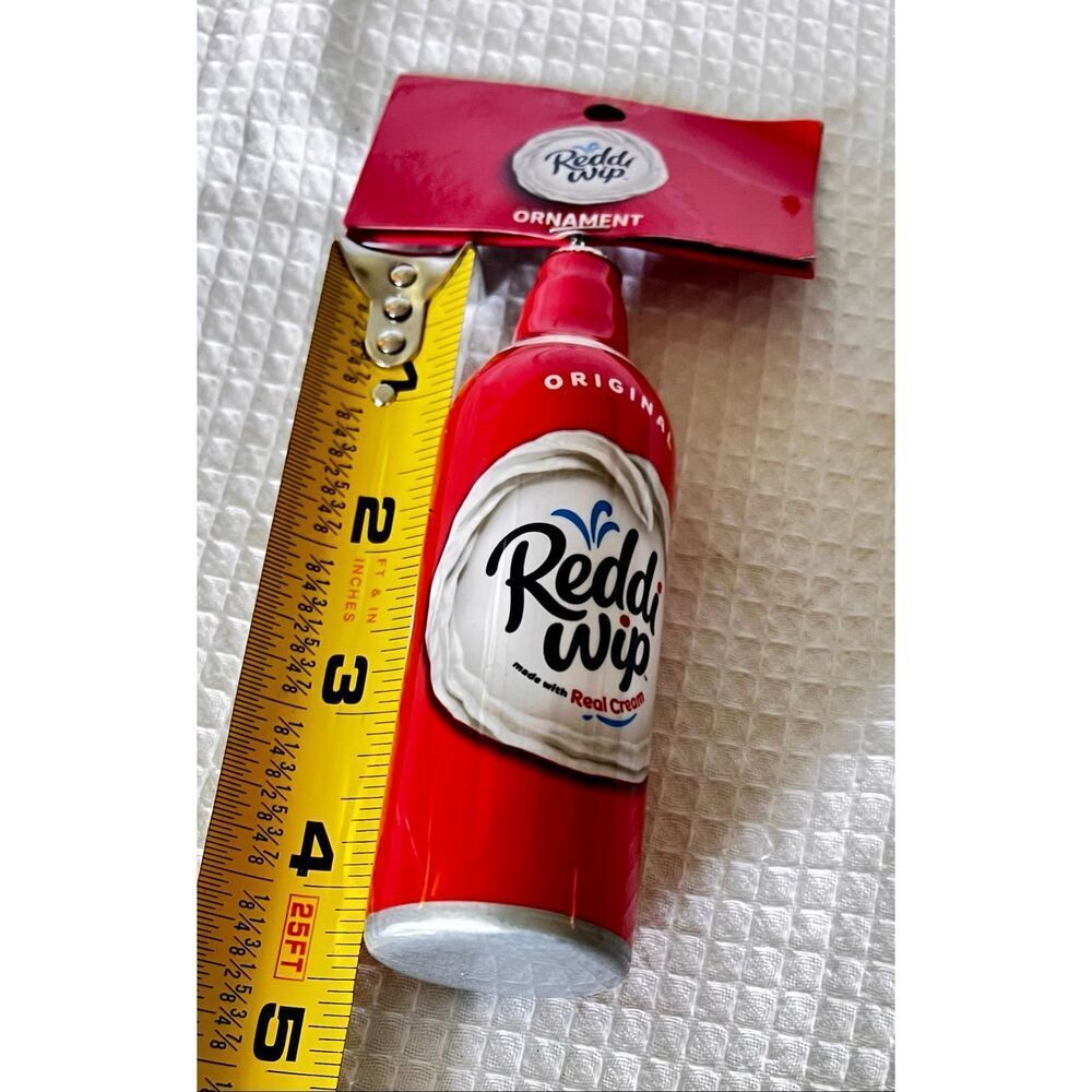 New With Tags Christmas Ornament Reddi Wip Whipped Topping Advertising Retro - Picture 7 of 7